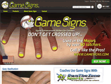 Tablet Screenshot of gamesigns.com